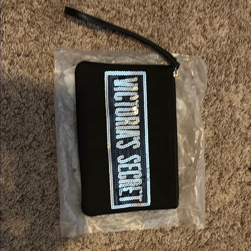 Victoria's Secret Black Wristlet Clutch